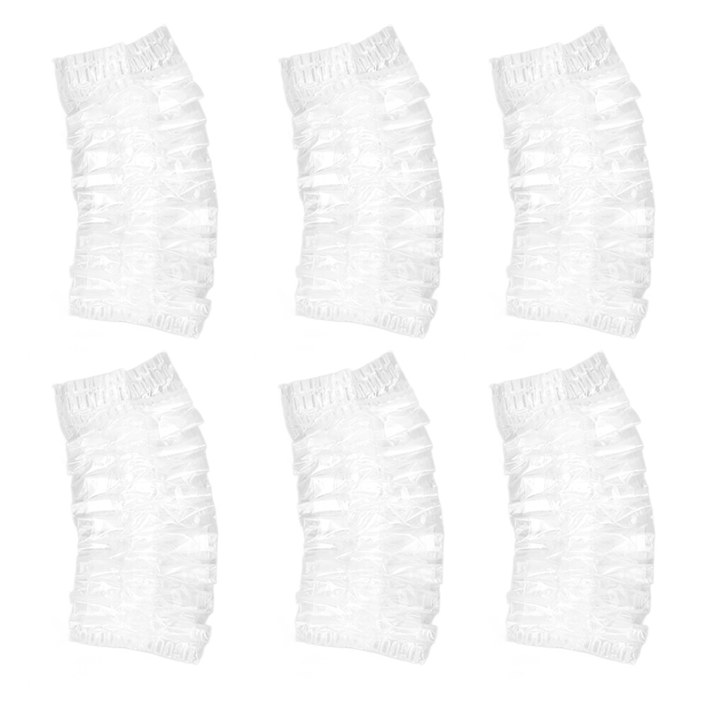 100Pcs Disposable Ear Guards Soft Elastic Clear Ear Covers for Hairdressing