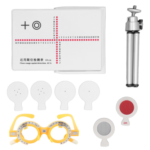 9PCS Eye Testing Tool ABS Double Holder AC/A Phoria Strabismus Analyzer 1