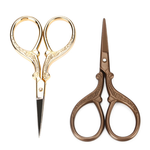 2Pcs Vintage Crane Shaped Stainless Steel Scissors 2