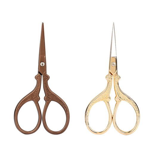 2Pcs Vintage Crane Shaped Stainless Steel Scissors