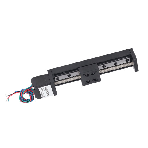100mm Stroke Linear Slide Table T6x1 Ballscrew Guide Rail High Precision