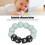 hellgrünes Baby-Silikon-Perlen-Beißarmband 5
