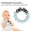 hellgrünes Baby-Silikon-Perlen-Beißarmband 3