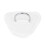 6er-Set PVC-D-Ring Patch Elastikseil Weiß 9,3 oz 8