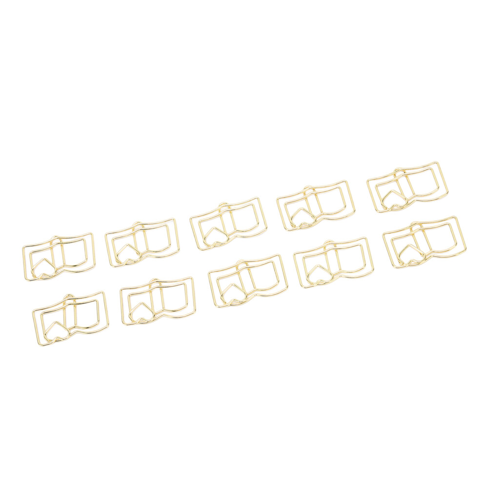 50PCS Unique Iron Paper Clips - Strong Clamping, Reusable, Portable-image-OPC-PJBCSK9-NEW