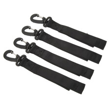4 Stück verstellbare Nylon-Paddelclips