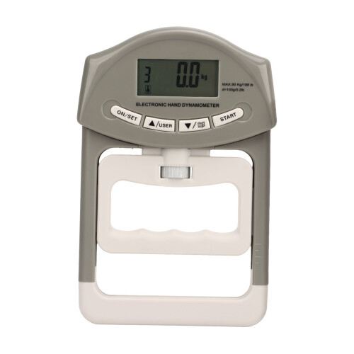 Grauer digitaler Griffkraftmesser ABS 388 g 1