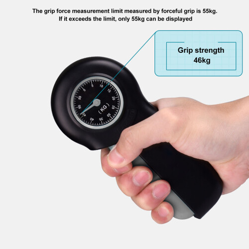 Dunkelgraues Griffkraftmessgerät ergonomischer Handdynamometer für alle Benutzer 2