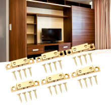 6-teiliges Messing-Schranktürfang-Set 50mm/2in Gold
