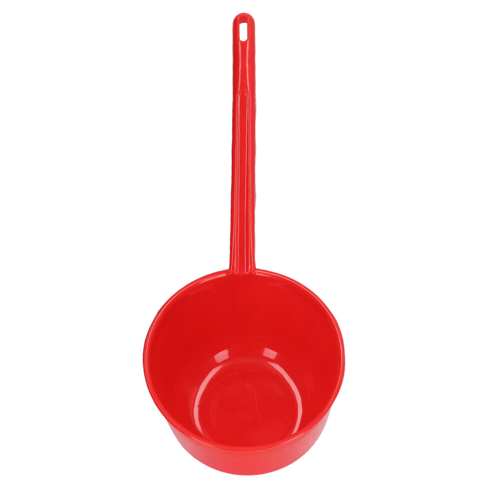 Red Thickened Plastic Garden Water Ladle - Long Handle Large Capacity 9421332312509