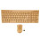 Sustainable Bamboo Wood Wireless Keyboard and Mouse Combo Gift Ready 2