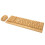 Sustainable Bamboo Wood Wireless Keyboard and Mouse Combo Gift Ready 16