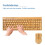 Sustainable Bamboo Wood Wireless Keyboard and Mouse Combo Gift Ready 7