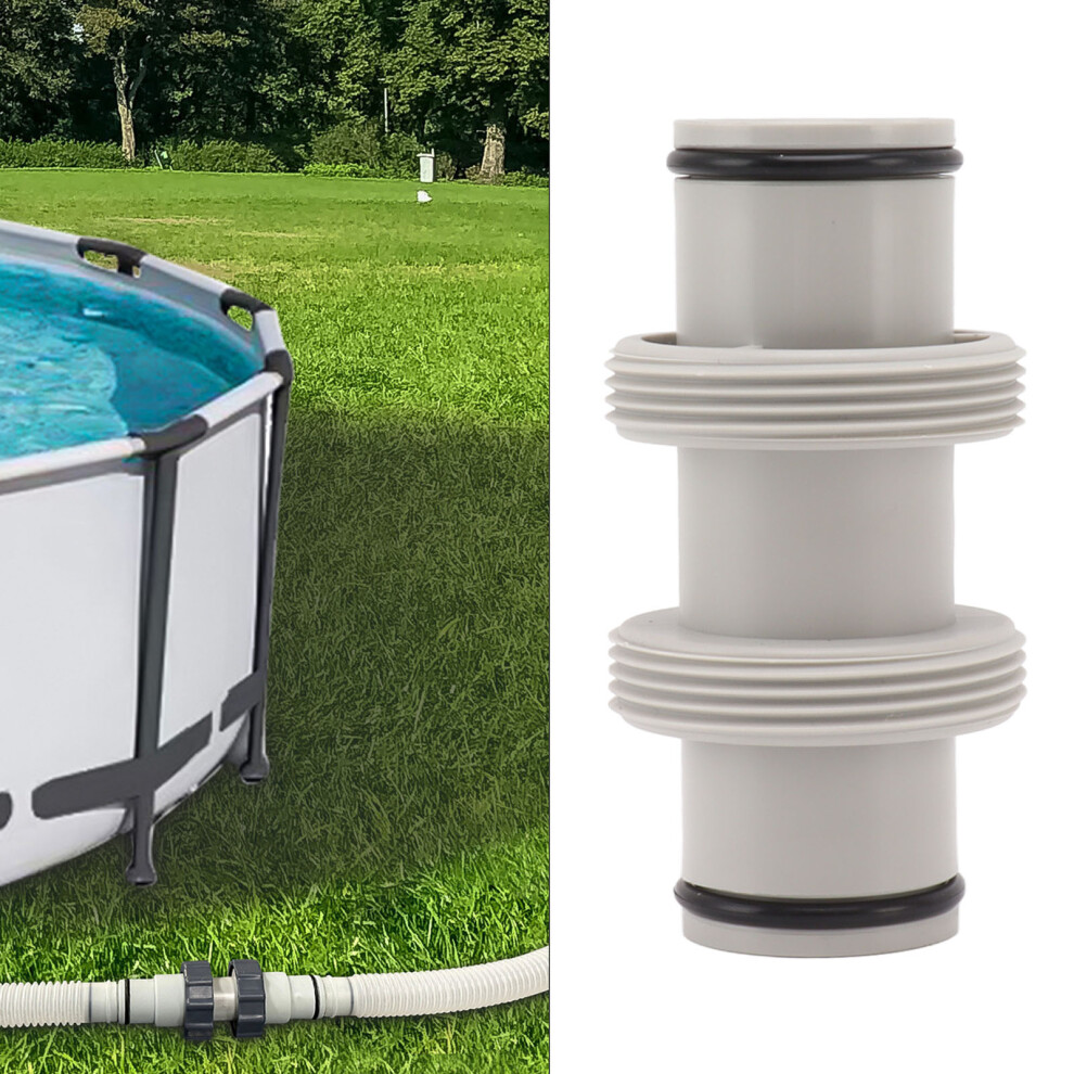 1.5In To 1.5In Pool Hose Connector Straight Joint Threaded Pool Hose Adapter 5061332312730