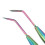 Colorful Stainless Steel Lash Applicator with Comb 2pcs Set 6