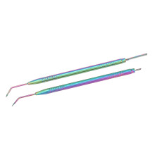 Colorful Stainless Steel Lash Applicator with Comb 2pcs Set