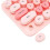 Wireless Retro Pink Keyboard Mouse Combo 68 Keycaps 3 DPI Adjust 9