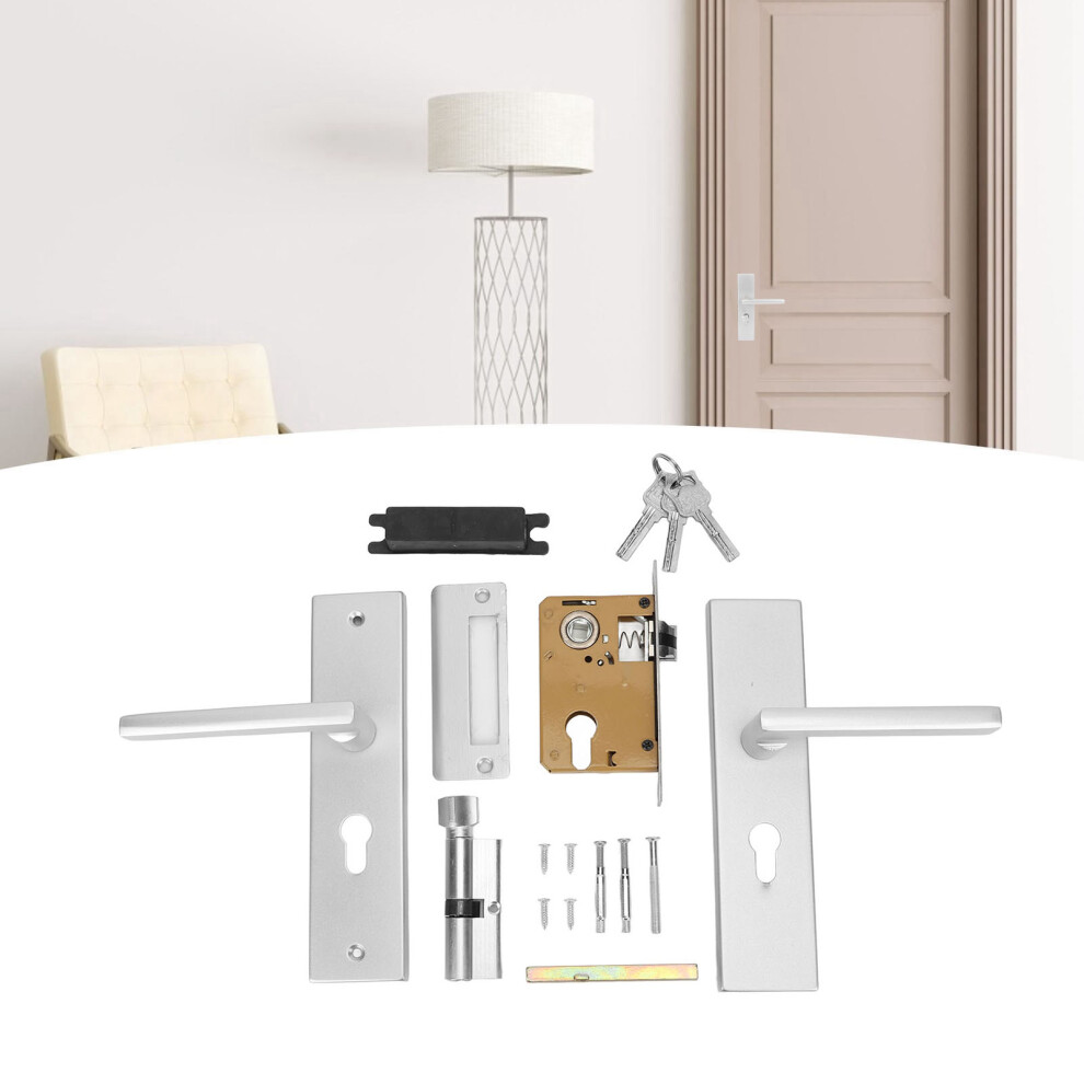 Strong Aluminium Alloy Door Handle With Keys, Easy Install, 6.3X12cm 4901332319616