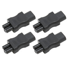 IEC320 C8-C5 Konverter 10 A 250 V 2,5 A 250 V 4 Stück