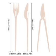 (White) Lunch Utensils Set For Work Outdoor Chopsticks Fork Knives Reusable Utensils Tableware Portable For Picnic Camping Adults