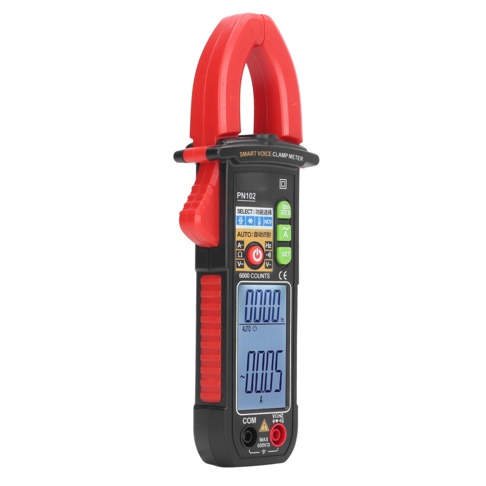Clamp Meter 600V Ac/Dc Current Voltage Tester With Voice Broadcast 4981332325077