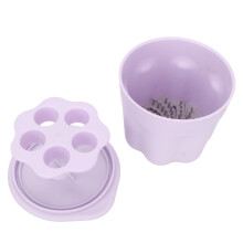 Make-up-Pinselreiniger & Trockenbox Silikonwerkzeug - Nagelkunst-Waschregal Lila