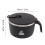 Double Layer 900ml Noodles Bowl Black - Insulated & Multi-Functional 2