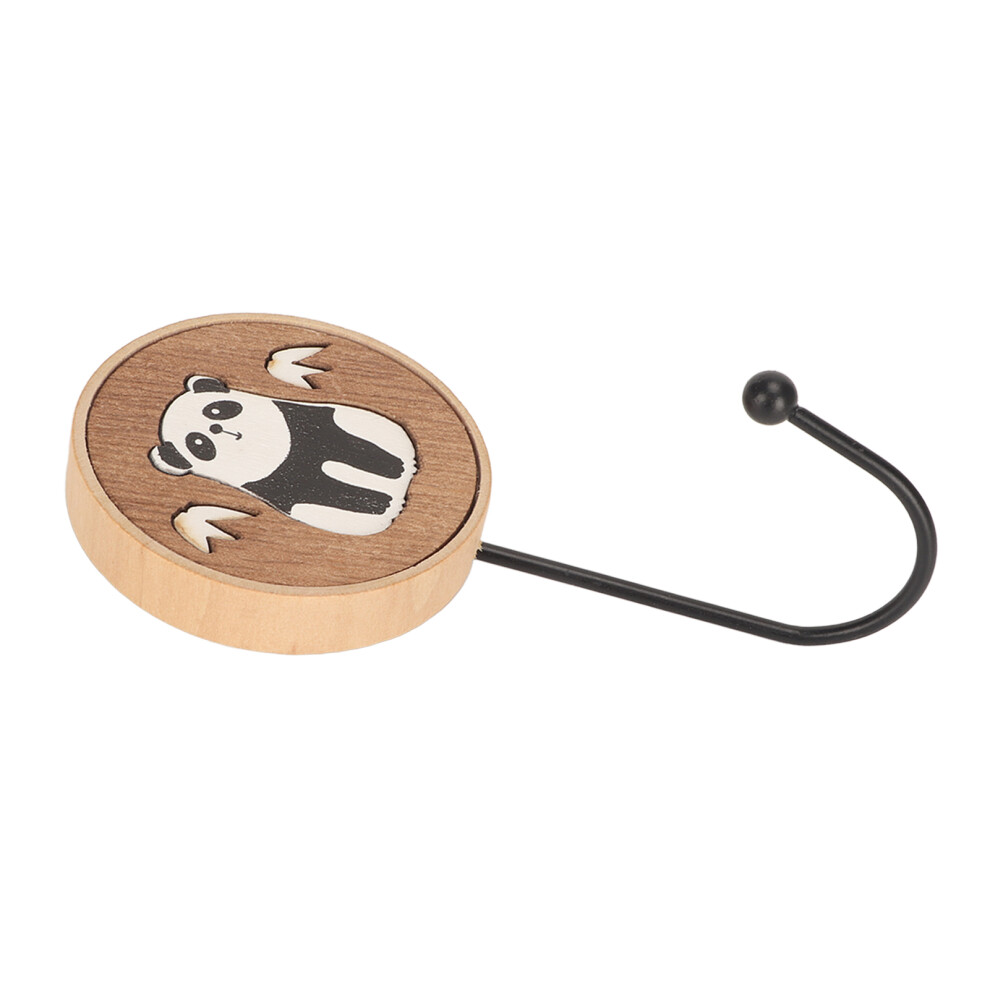 Cute Animal Wood Hooks with Strong Adhesion, Panda Wall Hooks 6.54.513cm-image-OPC-PJBCWGP-NEW