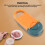2 in 1 Manual Dumpling Maker Kitchen Tool Orange ABS Durable Lightweight 6