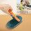 2 in 1 Manual Dumpling Maker Kitchen Tool Orange ABS Durable Lightweight 5