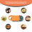 2 in 1 Manual Dumpling Maker Kitchen Tool Orange ABS Durable Lightweight 7