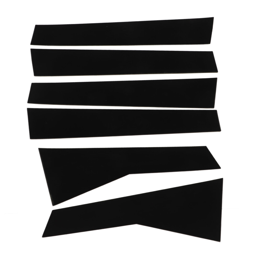 6Pcs Glossy Pillar Post Decal Trim For Crv 2012-2016 Black 3651332329955