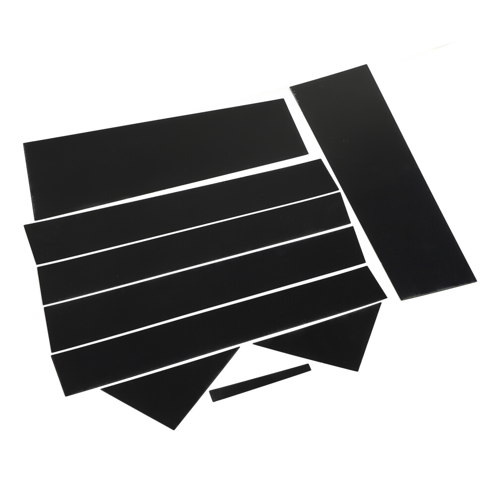 10Pcs Glossy Car Window Pillar Stickers For Dodge Town 2008-2016 Black 8451332330013