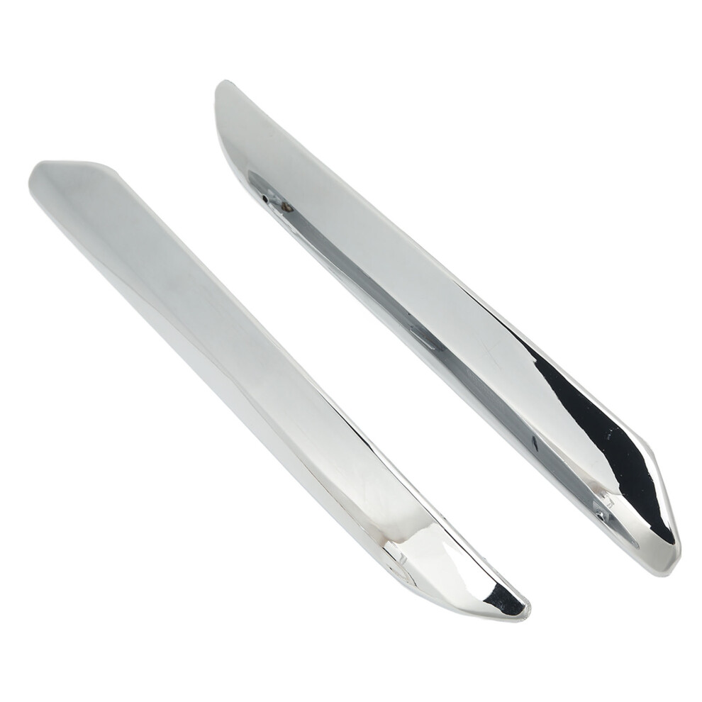 2Pcs Front Bumper Strip Left Right Anti Scratch Silver 9121376198113