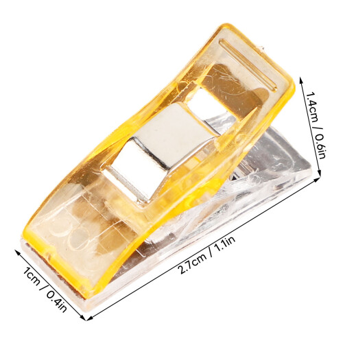 100PCS Multipurpose Plastic Sewing Clips 2.7x1cm Fixation Crafting 1