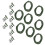 8PCS ABS+Copper Alloy Portable Silicone Hair Rigs 4