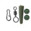 8PCS ABS+Copper Alloy Portable Silicone Hair Rigs 15