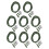 8PCS ABS+Copper Alloy Portable Silicone Hair Rigs 3