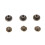 20pcs Flat Head Copper Brass Screws Nuts Nails 3
