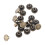 20pcs Flat Head Copper Brass Screws Nuts Nails 9