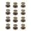 20pcs Flat Head Copper Brass Screws Nuts Nails 2