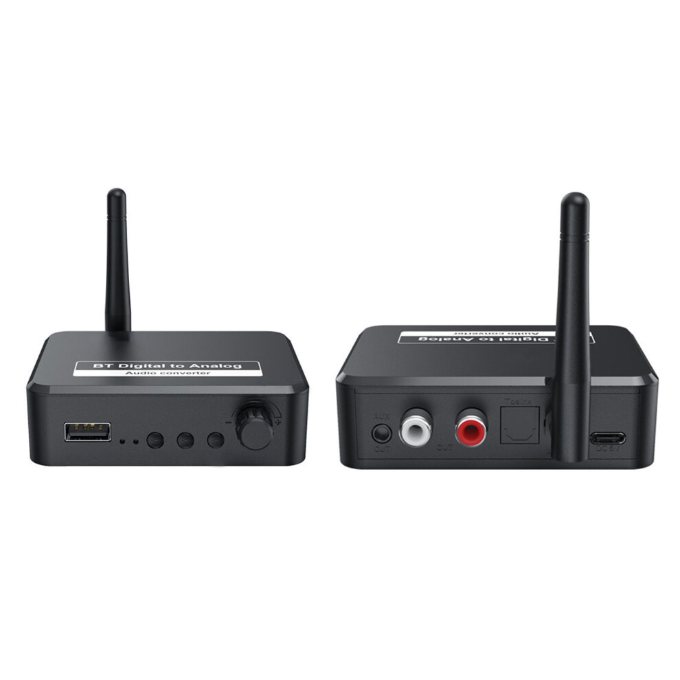 Bluetooth 5.1 Receiver Rca 3.5Mm Jack Digital To Analog Sound Converter 3691332335051