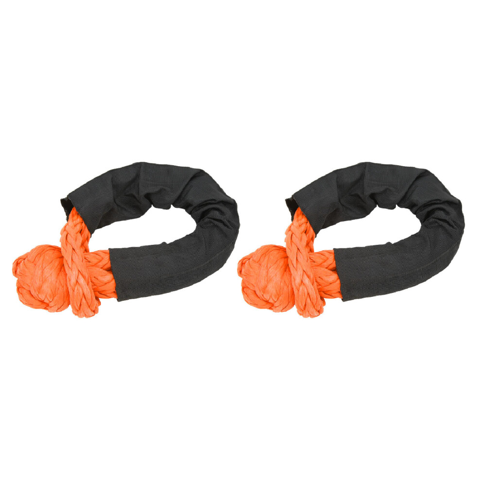 2Pcs 35 Tons Soft Shackle Rope Offroad Suv Truck Boat Orange 8711332336041