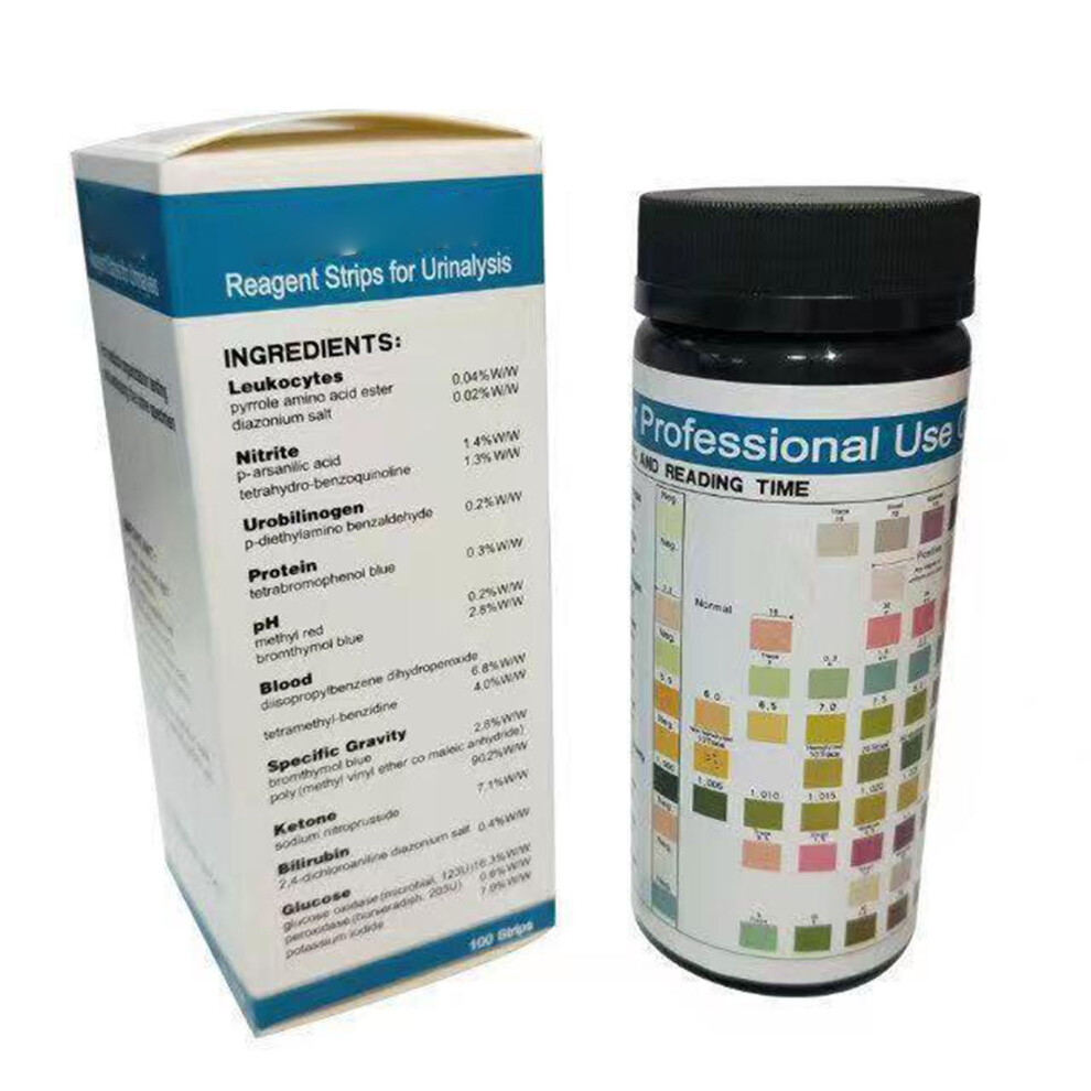 100Pcs Urine Strips for pH & Ketone Testing - Quick 60s Results