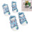 Kleine Hundeschuhe Typ 4 blaue Canvas-Stiefel 15