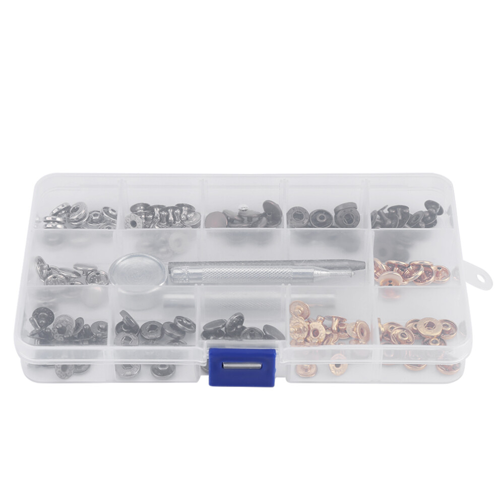 40 Sets Press Stud Snap Button Popper Fastener
