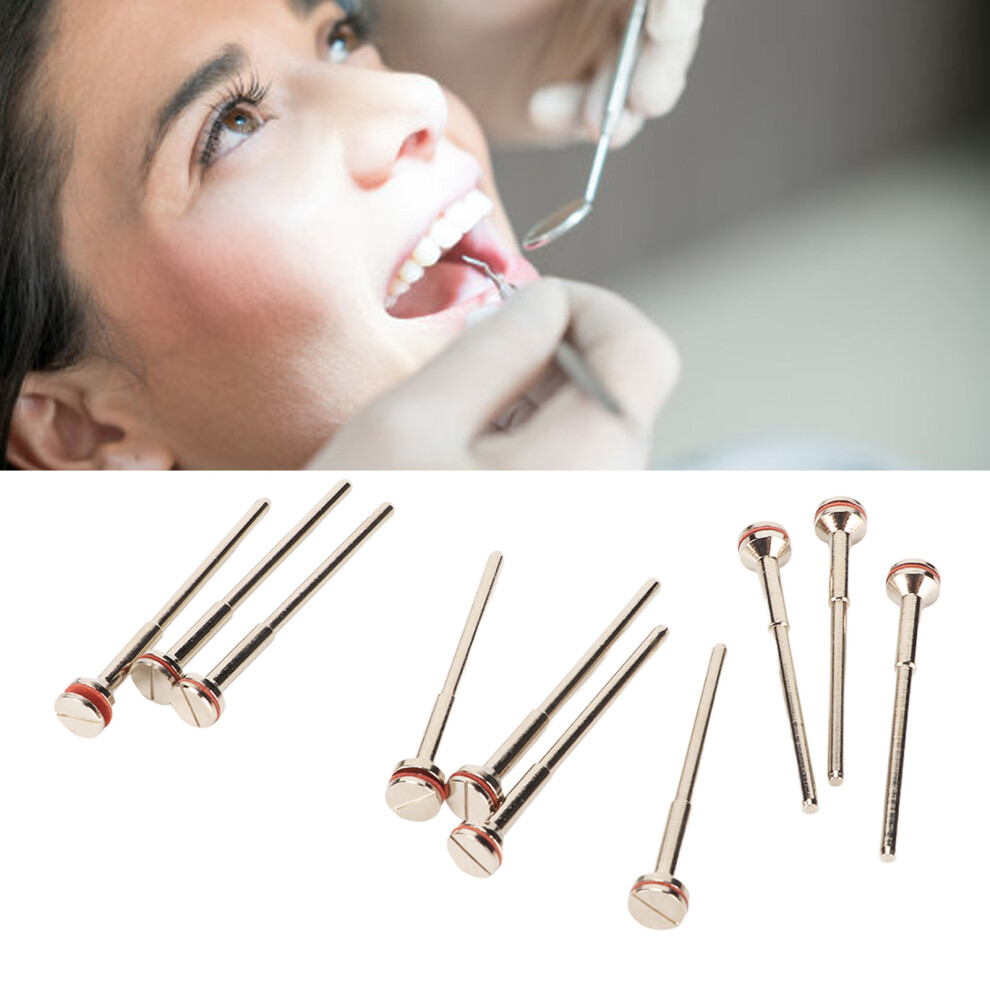 10Pcs Dental Polishing Rods Stainless Steel Mandrel 4.6Cm, High Hardness 6931332340530