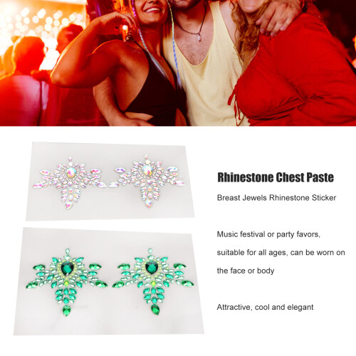 Brustschmuck Rhinestone-Aufkleber - Acryl-Brust 2