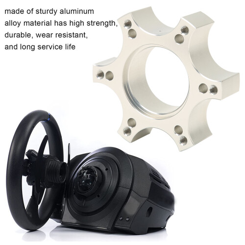 70 mm Lenkrad-Adapterplatte Aluminium-Silber 2