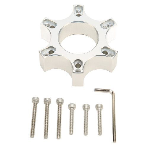 70 mm Lenkrad-Adapterplatte Aluminium-Silber 1
